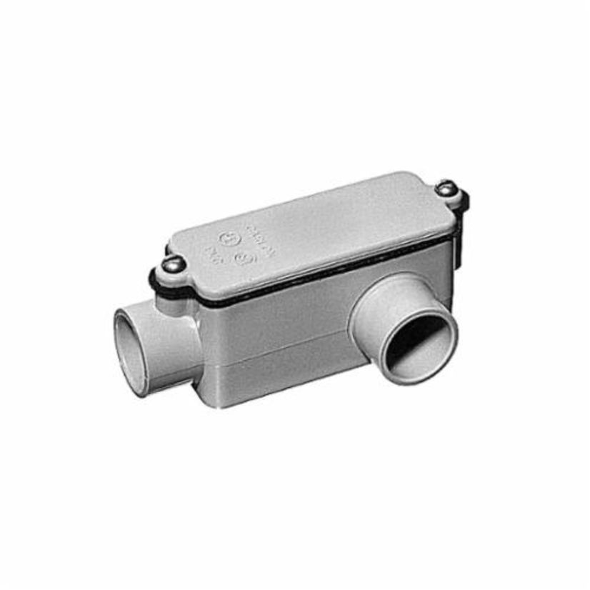 Carlon E984D-CAR Type LL Conduit Body, 1/2 in Hub, 4 cu-in Capacity, PVC